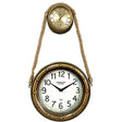 Wall Clock Gold Rope