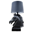 Black Horse Face Table Lamp