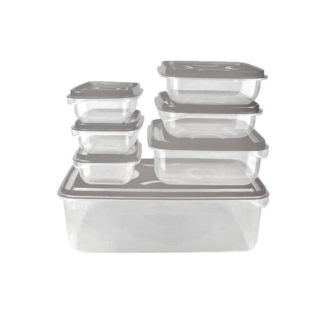 Food Container Set 6Pcs Grey