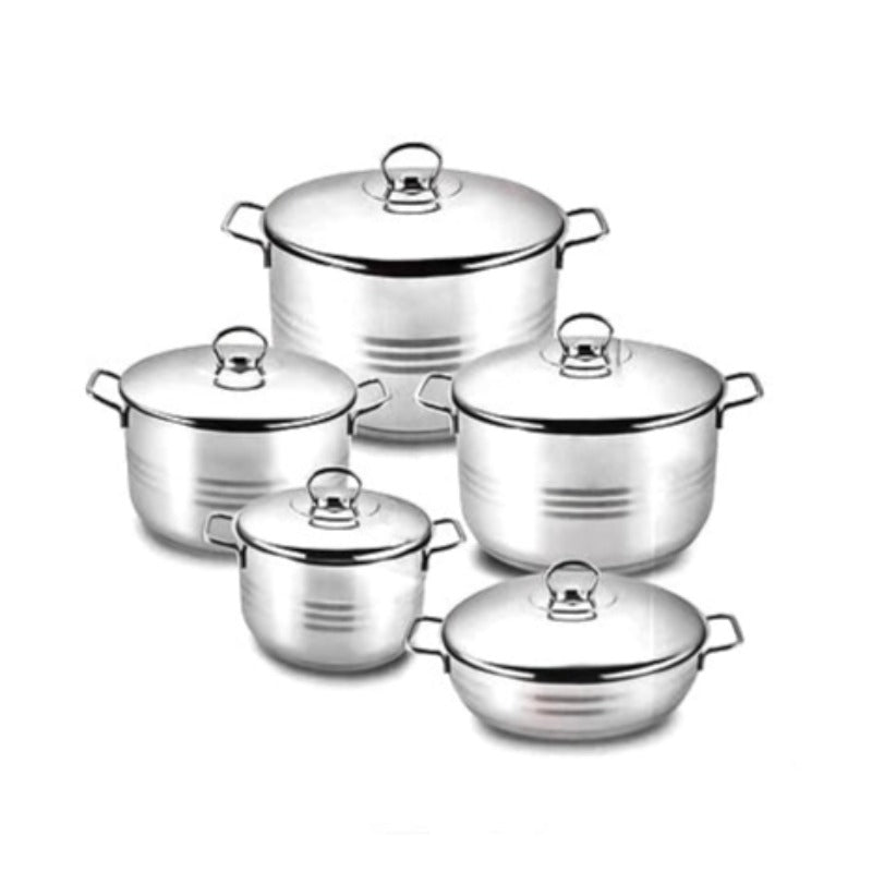 Korkmaz Stainless Steel Cookware 10 Piece Set Astra Pro