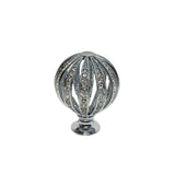 Furniture Knob Swarovski Silver Plated