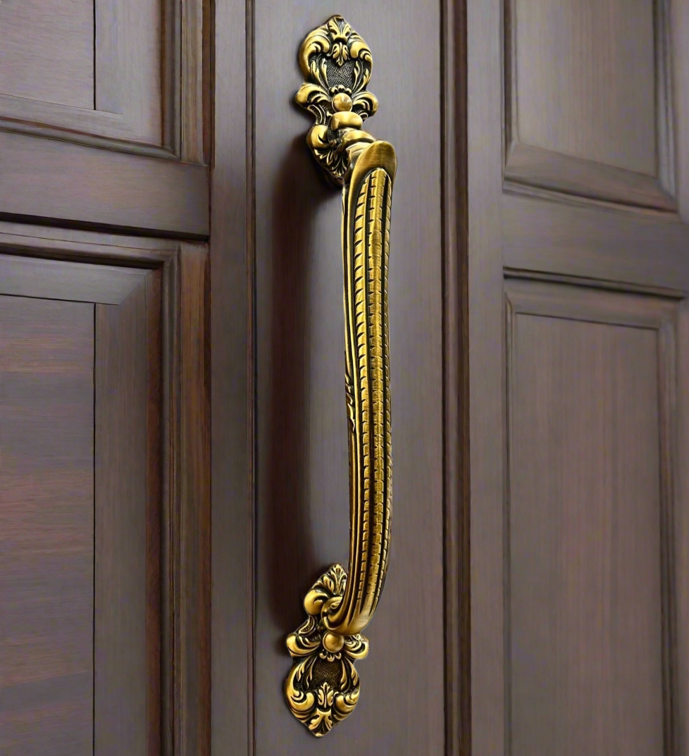 Pull Handle Antiqued Brass 545MM