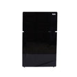 Double Glass Door Refrigerator Black