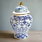 Blue & White Ceramic Vase