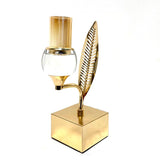 Leaf Candle Holder Gold