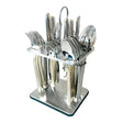 Stainless Steel Cutlery With Stand (Set of 24pcs)