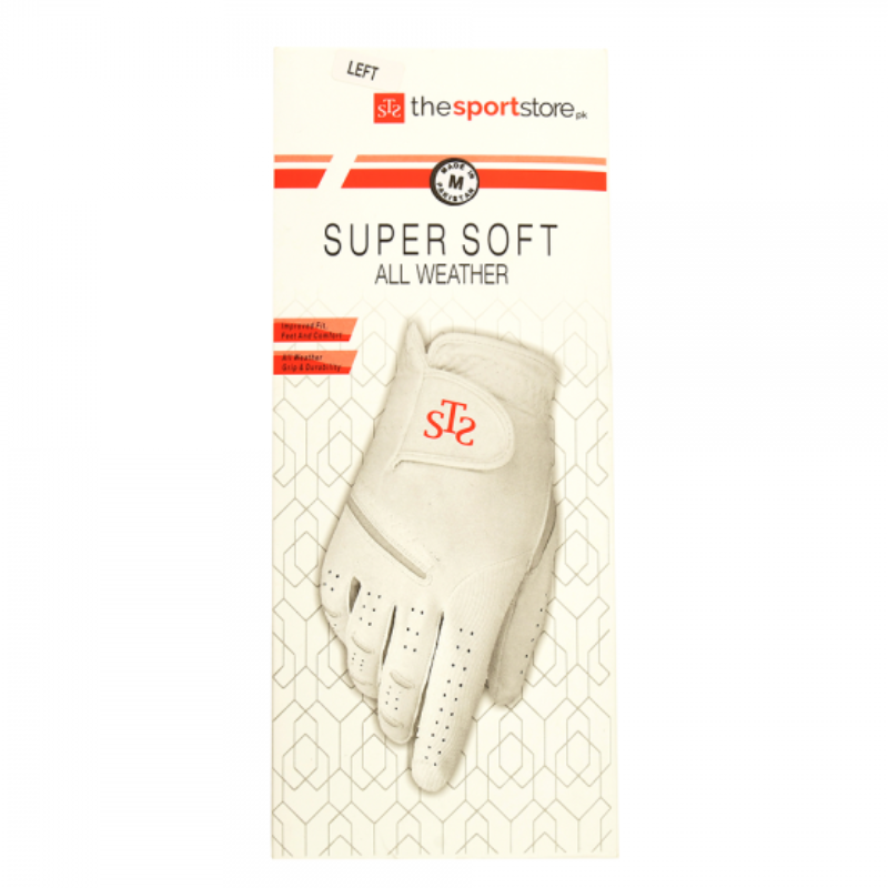 SuperSoft Golf Glove - White (LH Player)