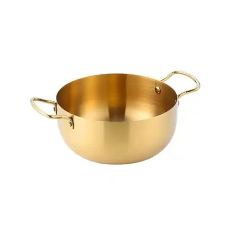 Korean Style Ramen Pot Gold 22cm