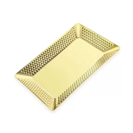 Stainless Steel Rectangle Tray Gold