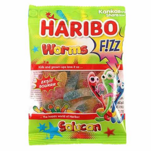 HARIBO Fizz Worms 70gm