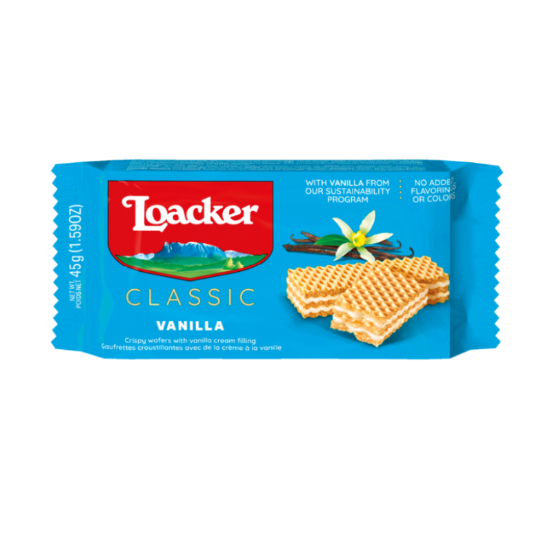 Loacker Classic Wafer Vanilla 45gm By JB Saeed Studio | Badminton ...