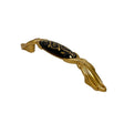 Furniture Handle Black Porcelain Matt Gold