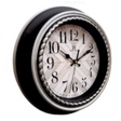 Wall Clock Silver Frame