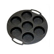 Iron Cast Muffin Pan 7cups Black