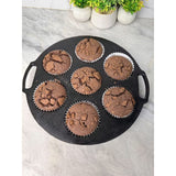 Iron Cast Muffin Pan 7cups Black