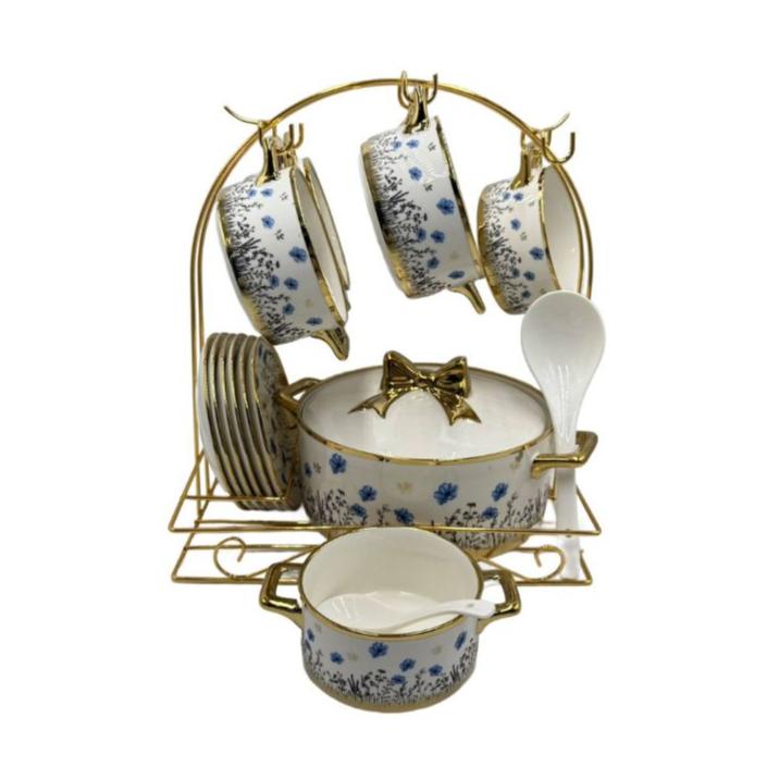 Soup Set With Stand 22pcs