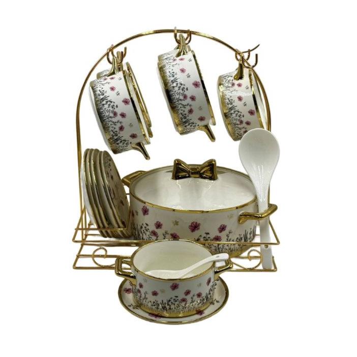 Soup Set With Stand 22pcs