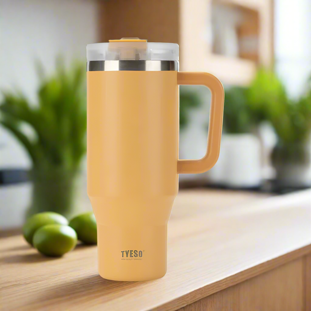 Stainless Steel Thermal Cup Yellow 1200ml