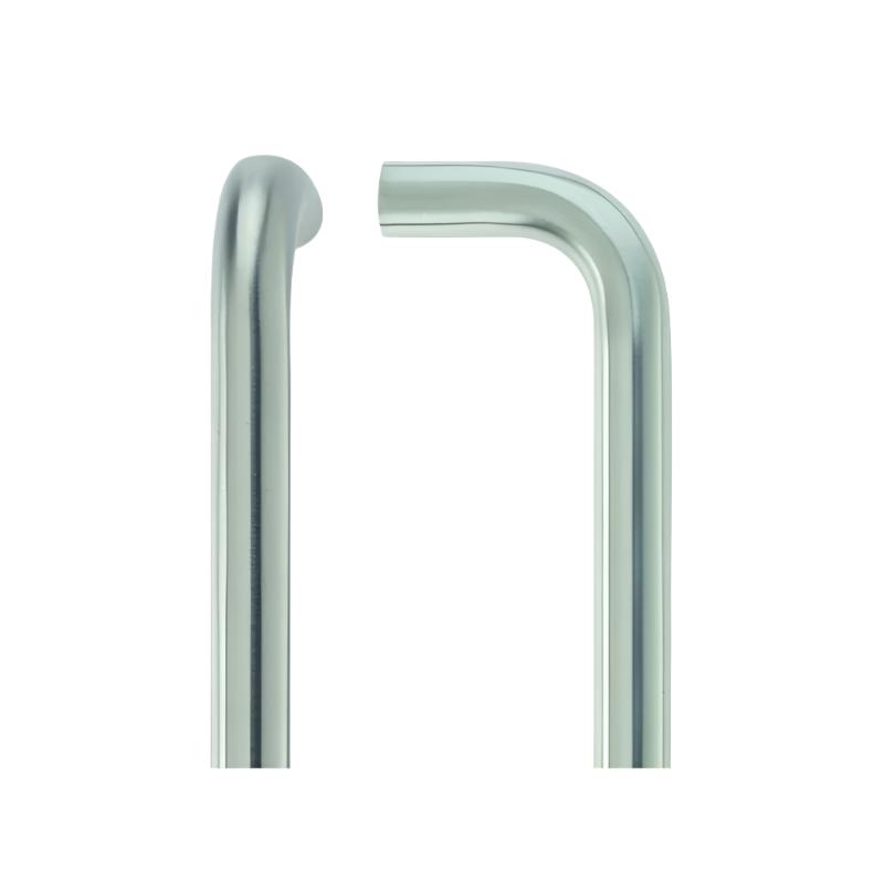 D Pull Handle 150 x 19mm Silver