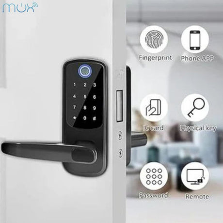 Smart Door Lock Black