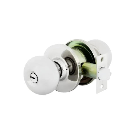 Stainless Steel Round Door Lock Silver