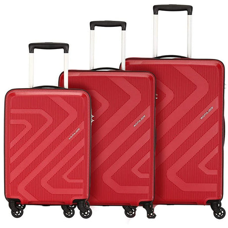 Kamiliant Kiza Luggage 3pcs Set Rubby Red