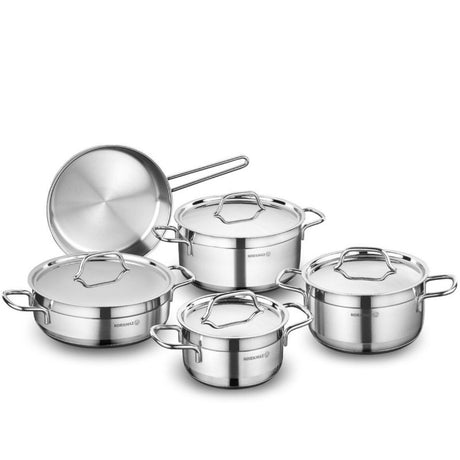 Korkmaz Stainless Steel Cookware 9 Piece Set Alfa