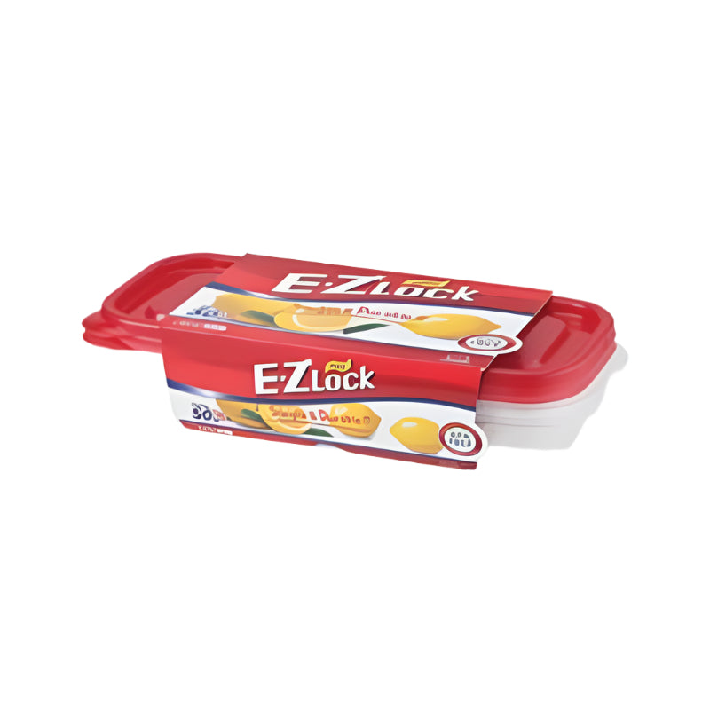 Ez Lock Rectangle Container 2Pc Set