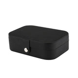 leather jewelry box Long Black