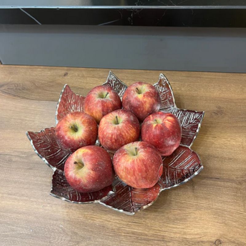 Leaf Fruit Bowl Silver