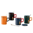 Mug With Lid 4 Piece Set