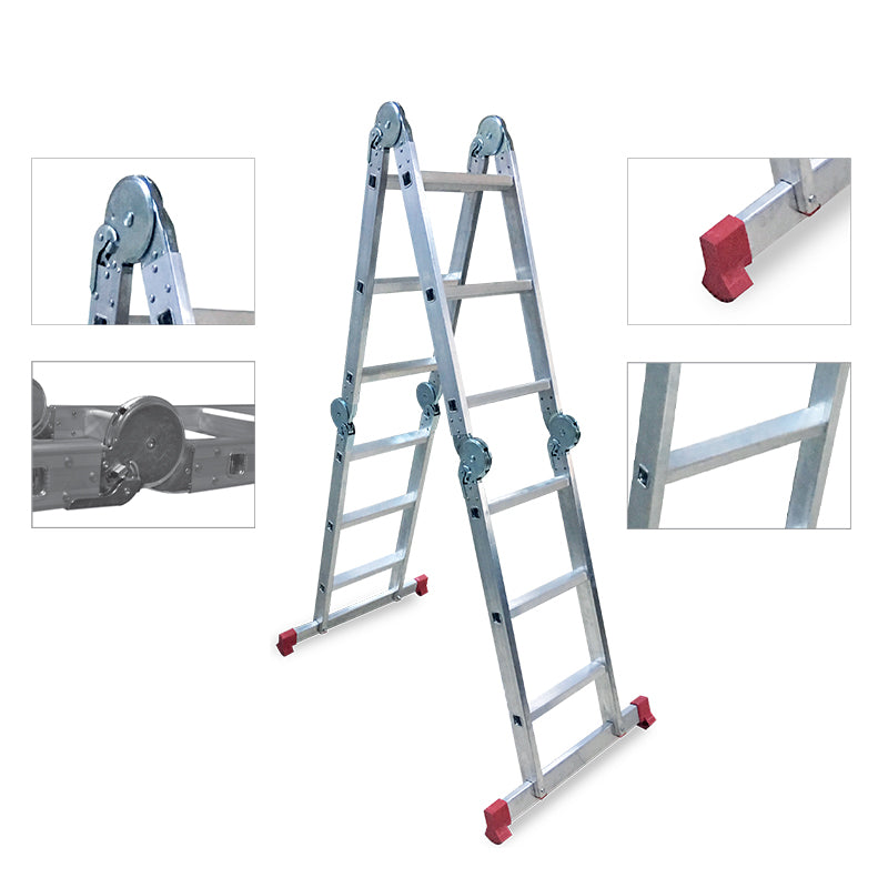 Aluminium  Multi-Purpose Ladder 4x6  Steps (6.70Mt)