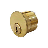 Polished Brass Solid Mortise Cylinder