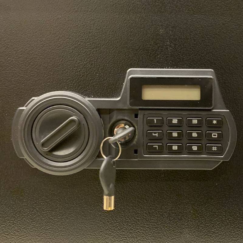 Digital Solid Steel Safe Small Black