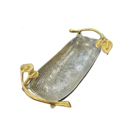 Rectangle Tulip Dish Silver Gold