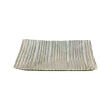 Rectangle Ribbed Dish Silver