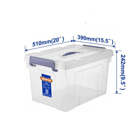 Wadfow Plastic Storage Box 20" / 33Ltr