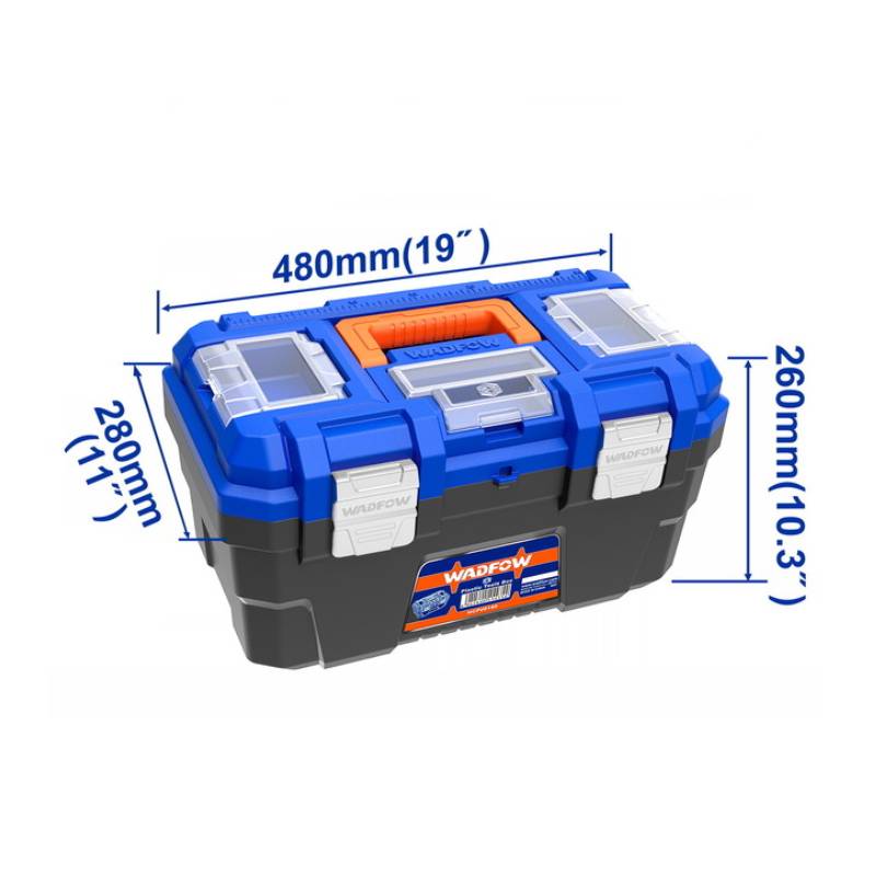 Wadfow 19" Plastic Tool Box