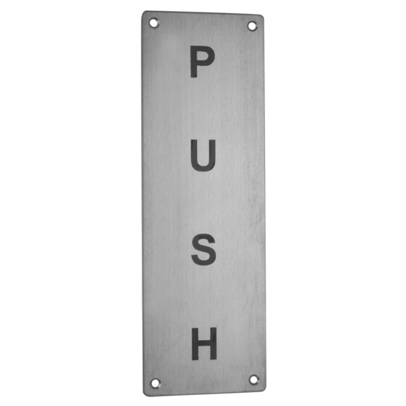 Push Engraved Plate 350 x 100mm