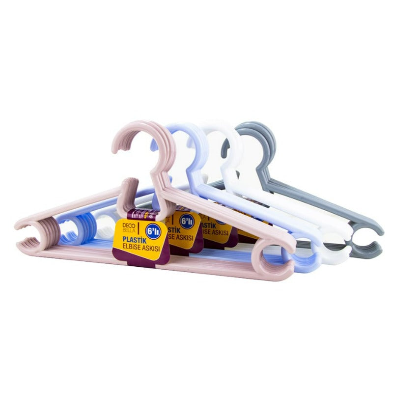 Plastic Clothes Hanger (Set of 6)