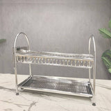 Plate Rack Stainless Steel Three Layer