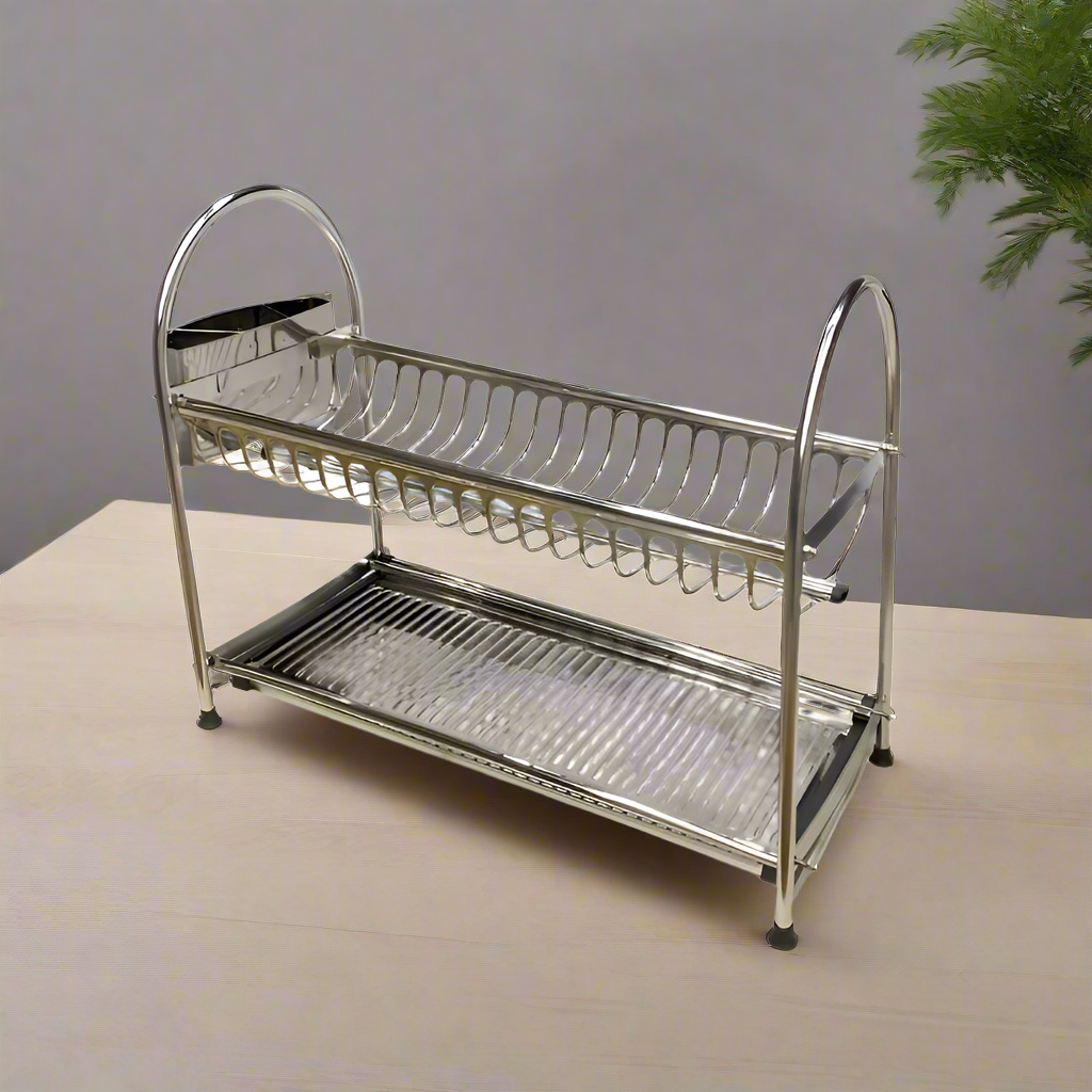 Plate Rack Stainless Steel Three Layer