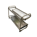 Plate Rack Stainless Steel Two Layer