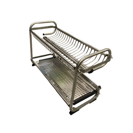 Plate Rack Stainless Steel Two Layer