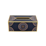 Tissue Box Black & Gold