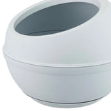 Sfera Planter With Clip-on Saucer White