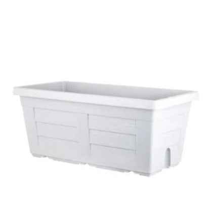 Bama Legno Flower Planter 60 cm without Saucer White