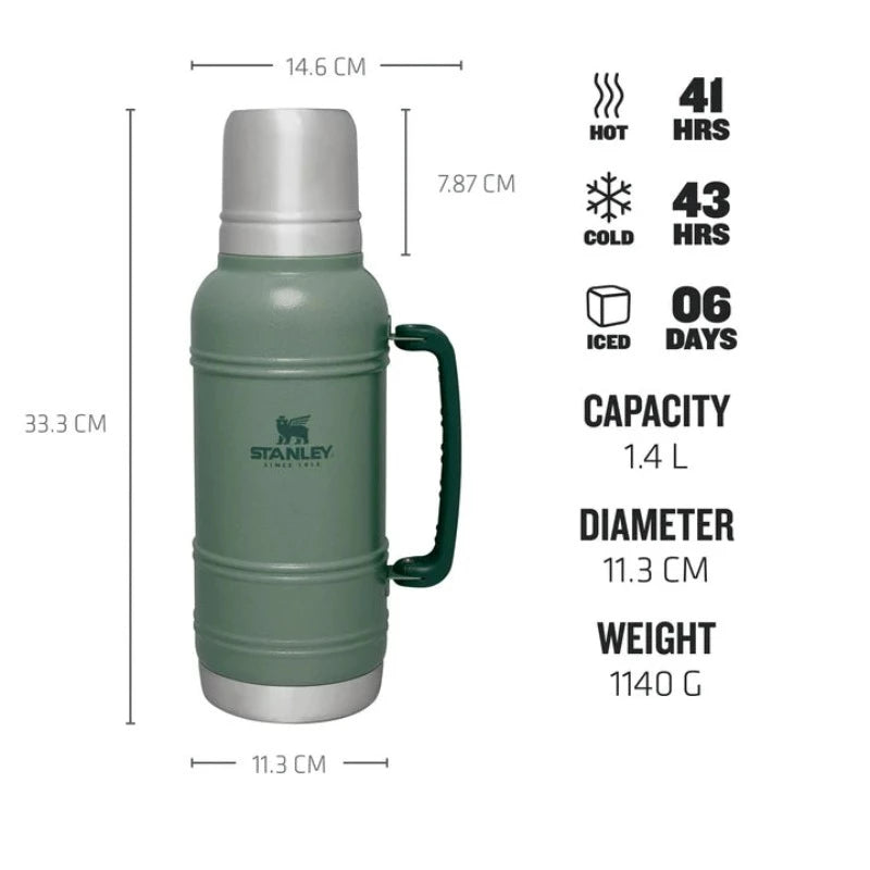 Stanley Artisan Thermal Bottle 1.4L Hammertone Green