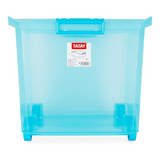 Storage Box with Wheels 60L. Turquoise