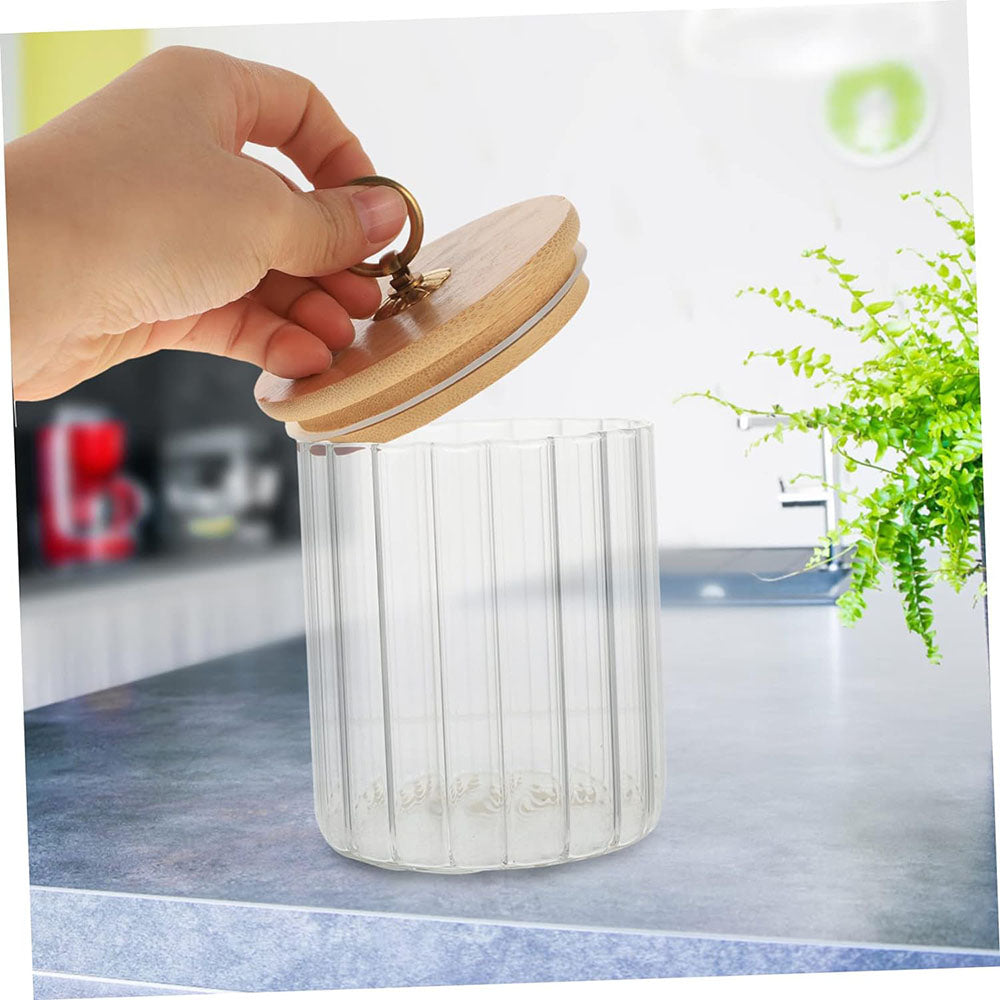 Glass Storage Jar 500ml With Bamboo Lid